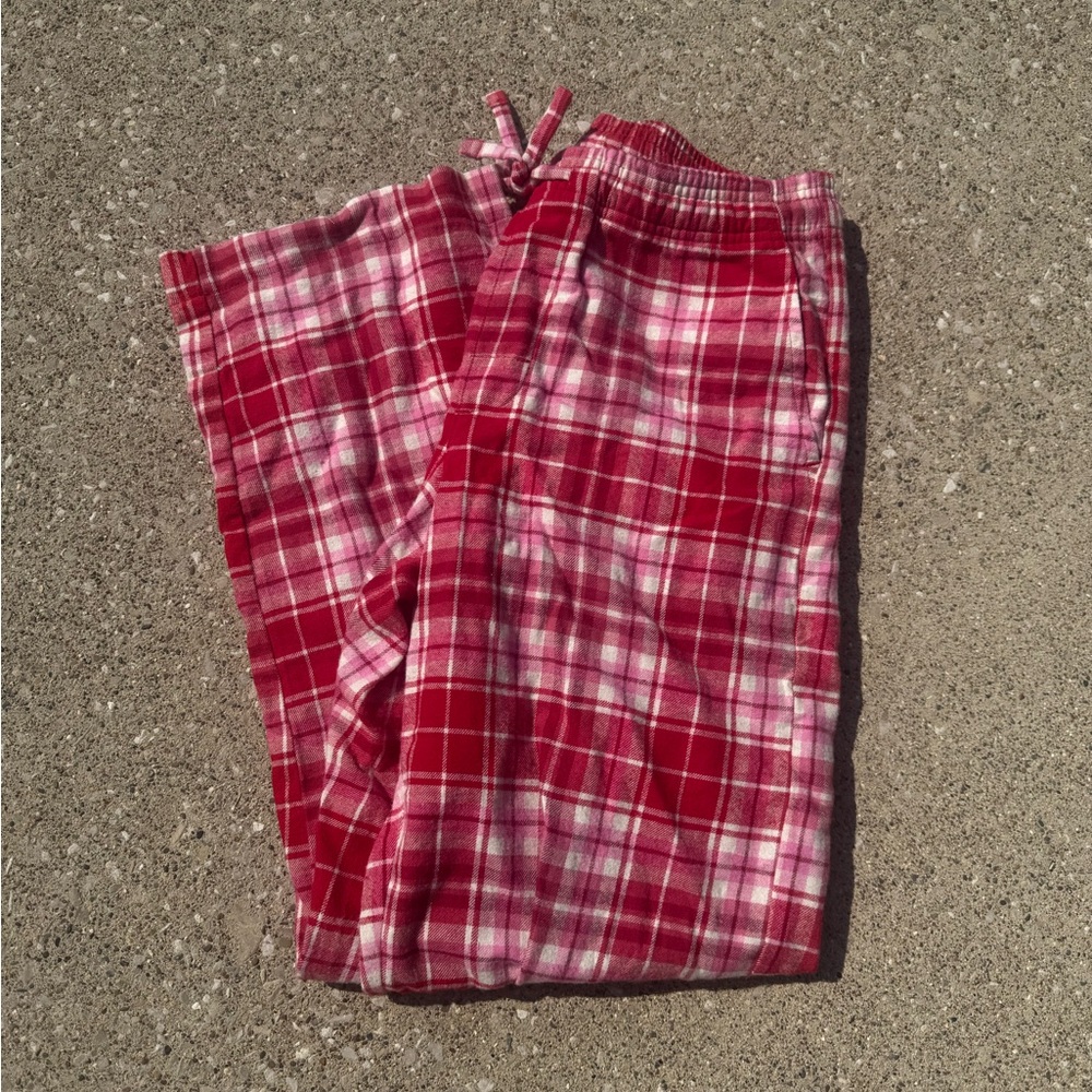 Red Plaid Men's Pants